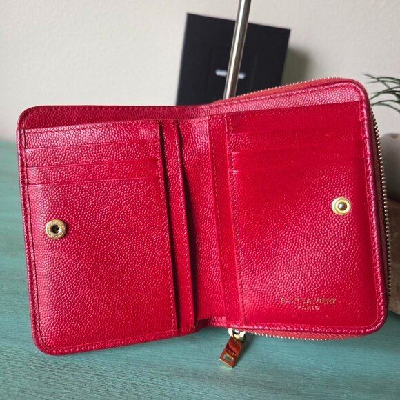 YSL Cassandre Metalassé compact zippy wallet - Picture 6 of 11